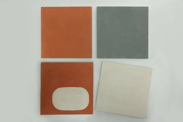 istock Demonstration layout decorative concrete tiles for facades bright colors 1396400040