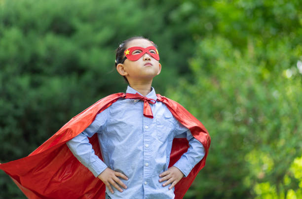 istock Supergirl Face Challenges with Confidence 1396400161