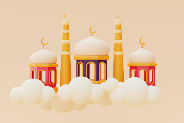 istock 3d ramadan greetings,Islamic holiday, Raya Hari, Eid al Adha, 3d rendering. 1396407889
