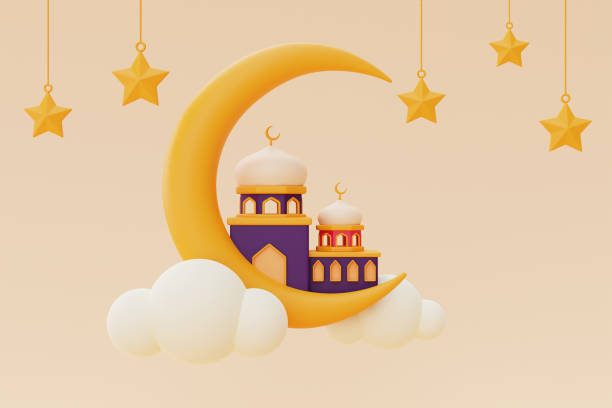 istock 3d ramadan greetings,Islamic holiday, Raya Hari, Eid al Adha, 3d rendering. 1396407929
