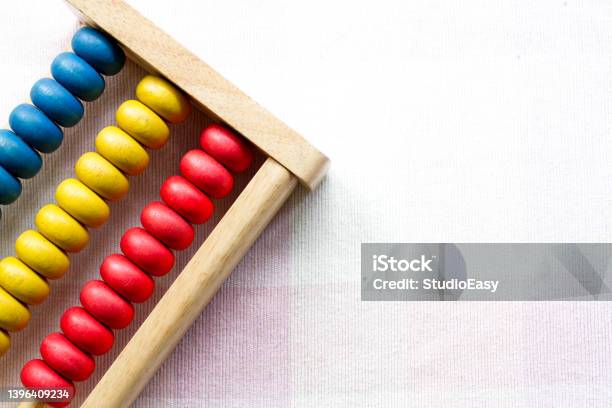 Colorful Wooden Abacus Stock Photo - Download Image Now - Toy, Calculator, Red