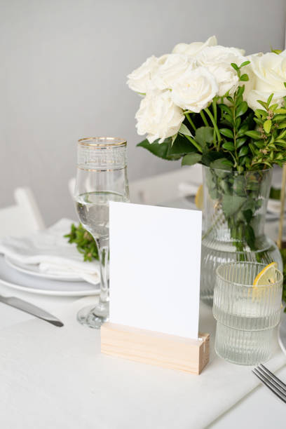 istock Number on a table in restaurant. Festive banquet. 1396409350