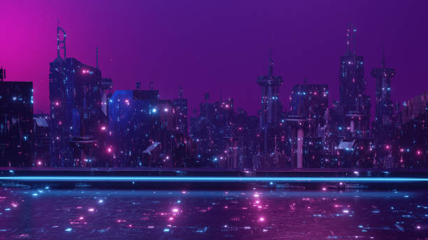 istock Space Age Concept Awesome Wallpaper Background 3d Illustration 1396411744