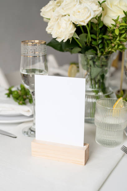istock Number on a table in restaurant. Festive banquet. 1396417624