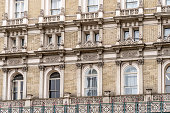 Architectural detail of a historical building in London