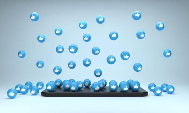 istock Mobile Phone and Social Media Like icons 1396422748