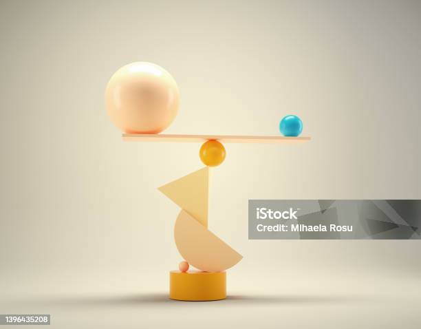 Spheres On Abstract Balance Stock Photo - Download Image Now - Balance, Spirituality, Perfection
