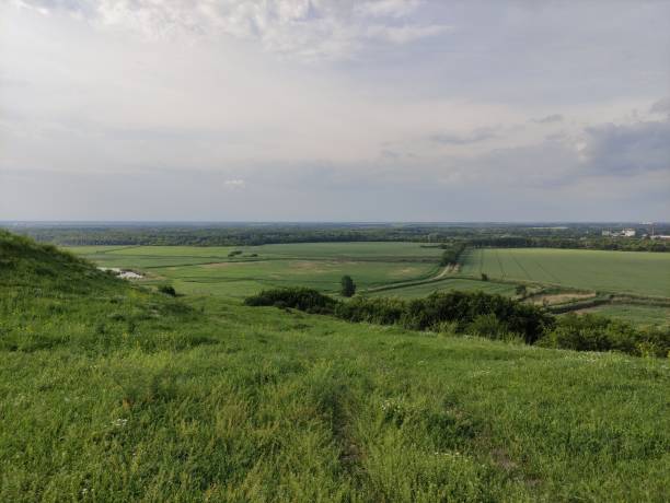 istock Beautiful summer valley with artificial reservoirs 1396436099