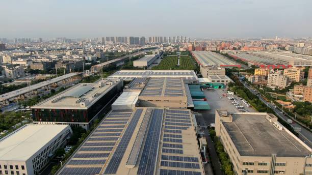 istock Carbon neutrality, popularization of solar power generation technology 1396438257