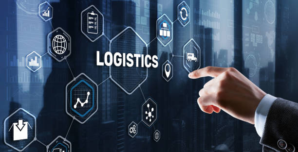 istock Logistic network distribution and transport concept. Goods delivery 1396440855