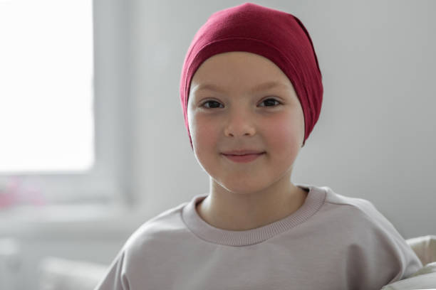 istock Young girl with cancer 1396441156