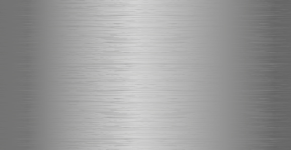 Panoramic background silver steel metal texture - Vector illustration