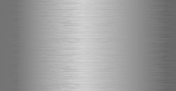 Panoramic background silver steel metal texture - Vector Panoramic background silver steel metal texture - Vector illustration aluminum plant stock illustrations