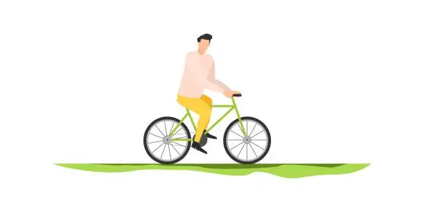 Vector illustration of electric transportation, characters modern eco city, e-bike, scooter, vektor