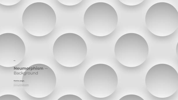 istock Background in the style of neumorphism. 1396446011