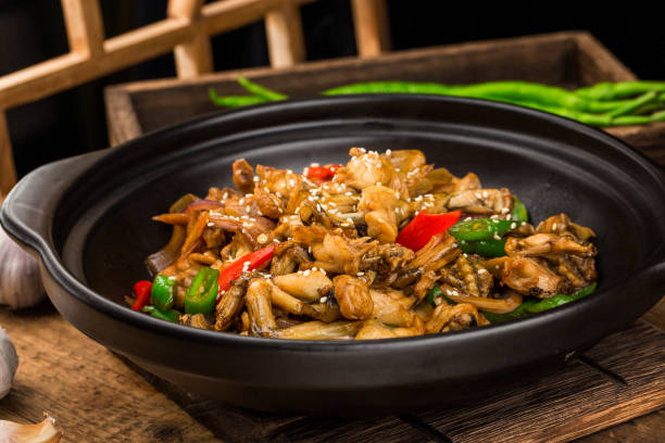 istock Delicious Chinese foodFried frog with chili 1396451036