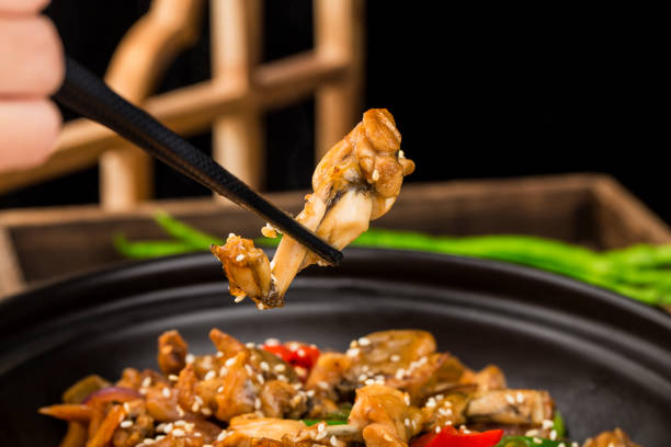 istock Delicious Chinese foodFried frog with chili 1396451084