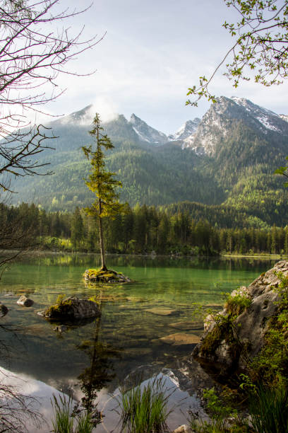 istock sunset of Hintersee lake 1396452388