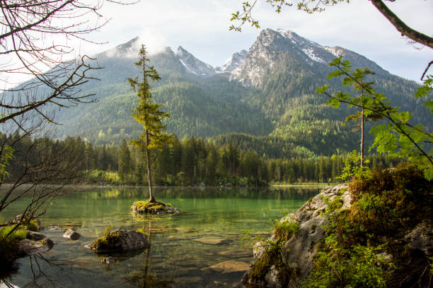 istock sunset of Hintersee lake 1396452490