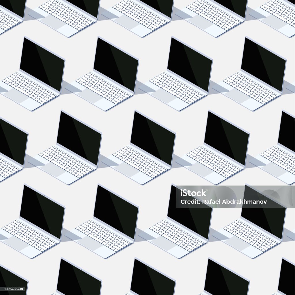 Notebook Pattern Hd Seamless Pattern From Notebooks Vector Isometric Illustration Stock ...