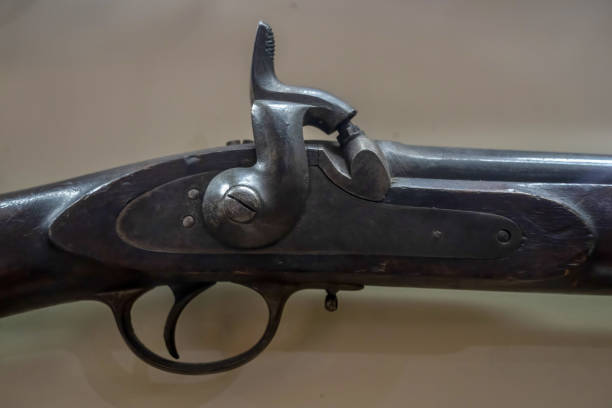 istock Old 1856 british rifle detail 1396458548
