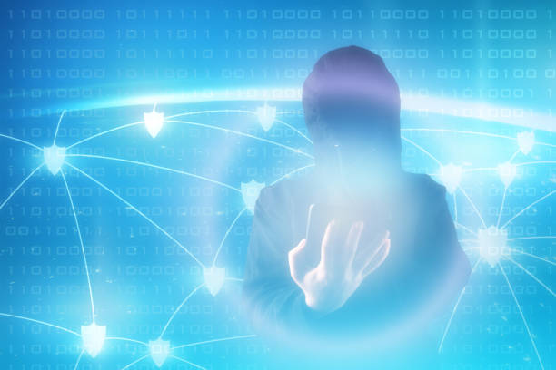 istock phishing, hacker attack, cybersecurity, security of online bank payments, software virus protection, hacker with a tablet on the background of binary code, Element of the image provided by NASA 1396463784