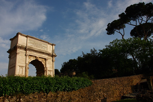 The area of the ancient Imperial Forums consists of the Forum of Trajan, Forum of Caesar, Forum of Nerva.