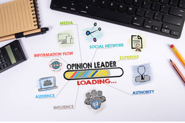 istock Opinion Leader. Loading concept. Illustration on a white office desk background 1396470860