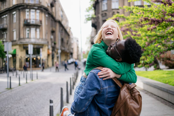 istock Diverse couple on a date together 1396475189