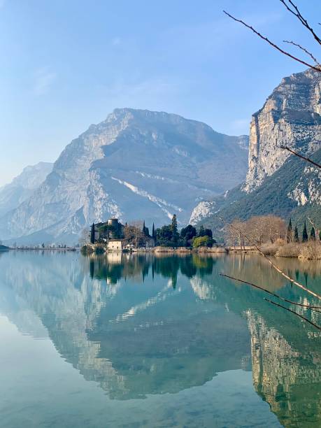 istock mountain lake in Italy with reflection 1396477694