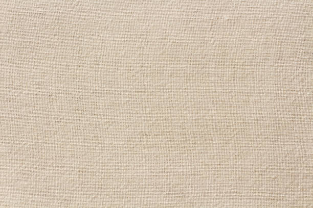 istock Brown cotton fabric cloth texture for background, natural textile pattern. 1396480850