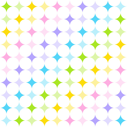 Cute Pastel Rainbow Star Shine Shiny Sparkle Sparkling Glitter Abstract Shape Element Diagonal Gingham Checkered Tartan Plaid ScottSeamless Pattern Cartoon Vector Illustration Print Background Fashion