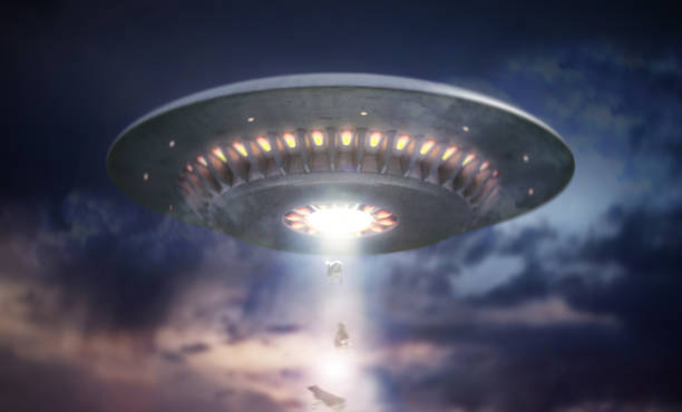 istock UFO - Unidentified flying object in the sky 1396488461