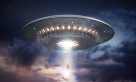 UFO - Unidentified flying object in the sky.
