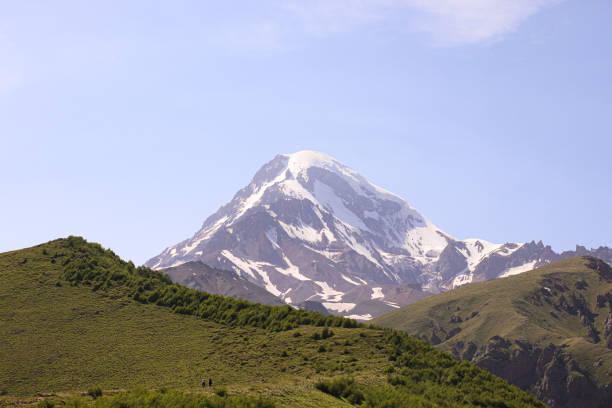 istock Peak Of Mount Kazbek Covered With Snow. Stepantsminda, Gergeti, Georgia. 1396494465