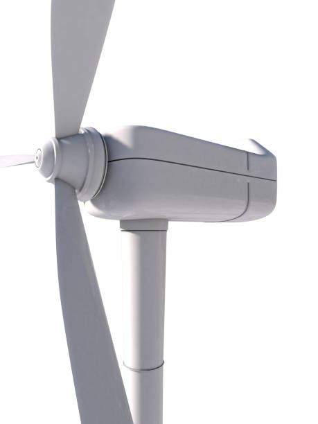 istock wind turbine isolated on white background 1396494833