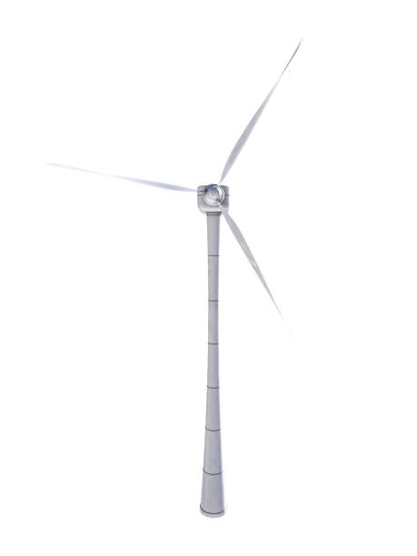 istock wind turbine isolated on white background 1396494842