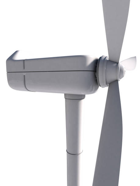 istock wind turbine isolated on white background 1396494856