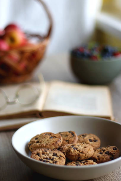 istock Fruit, Cookies, Books and Glasses 1396495545