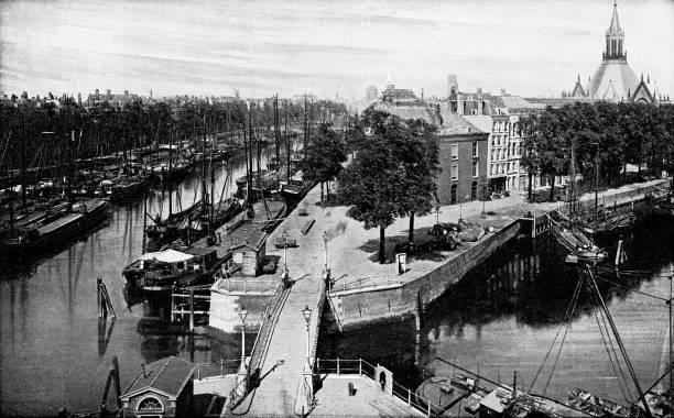 istock Cityscape of Rotterdam, Netherlands - 19th Century 1396514987