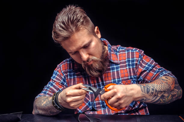 istock Currier creates a new leather product 1396515926
