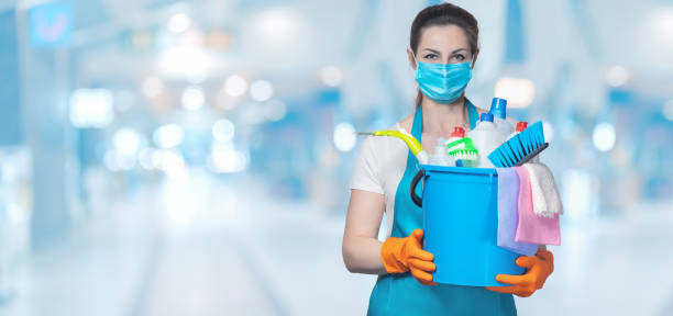 istock Providing cleaning services during a pandemic. 1396519614
