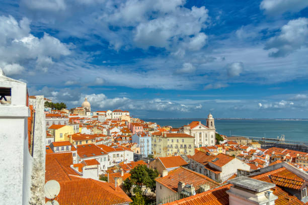 istock Panoramic view of Alfama district in Lisbon 1396520604