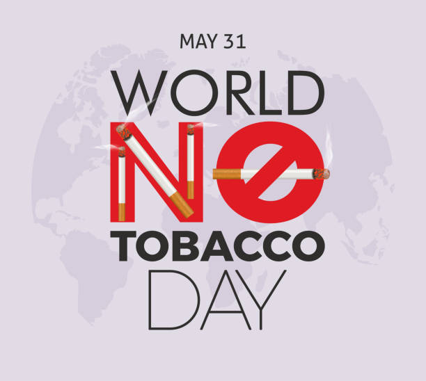 World no tobacco day. Annual health awareness vector concept banner, poster, card and background design. World no tobacco day. Annual health awareness vector concept banner, poster, card and background design. World No-Tobacco Day stock illustrations