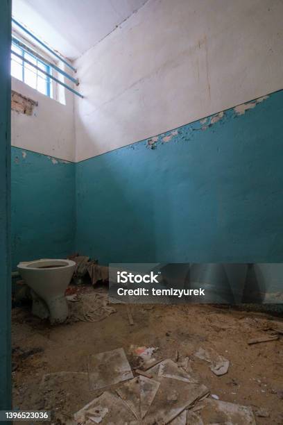 Abandoned Toilet Stock Photo - Download Image Now - Abandoned, Accidents and Disasters, Apartment