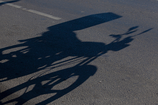 motorcycle shadow