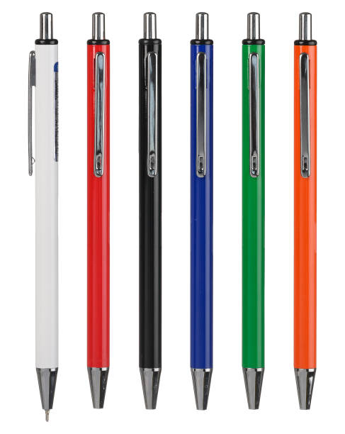 istock Set of pens isolated on white background. 1396530654