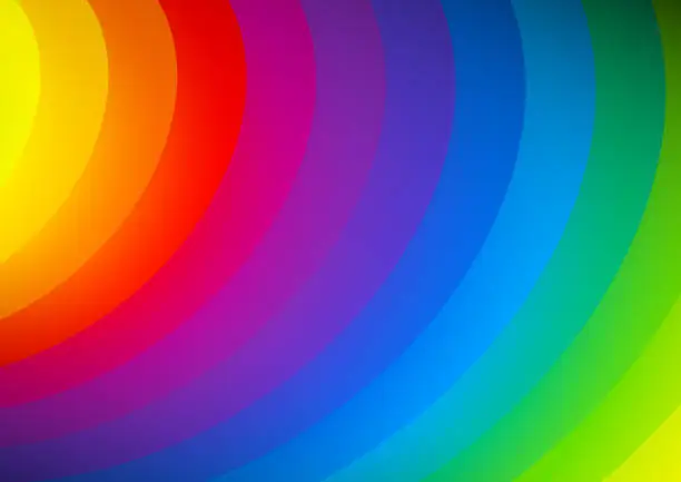 Vector illustration of rainbow pride background