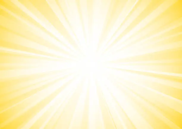 Vector illustration of Yellow shining light