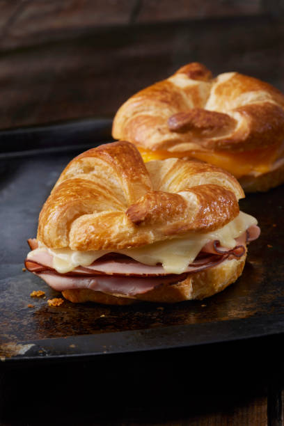 istock Ham and Swiss Cheese Croissant Sandwich 1396533008
